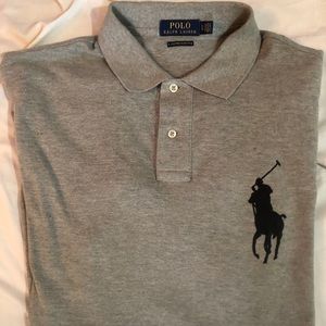 Polo Men’s Slim Fitting Custom Fit big pony shirt